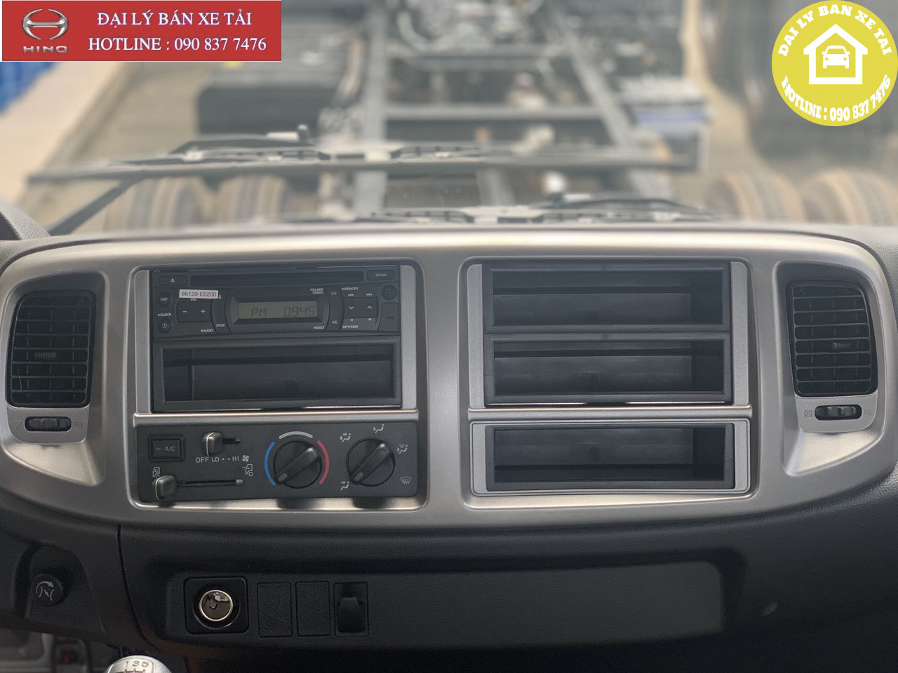 nội thất xe tải hino 6.2 tấn