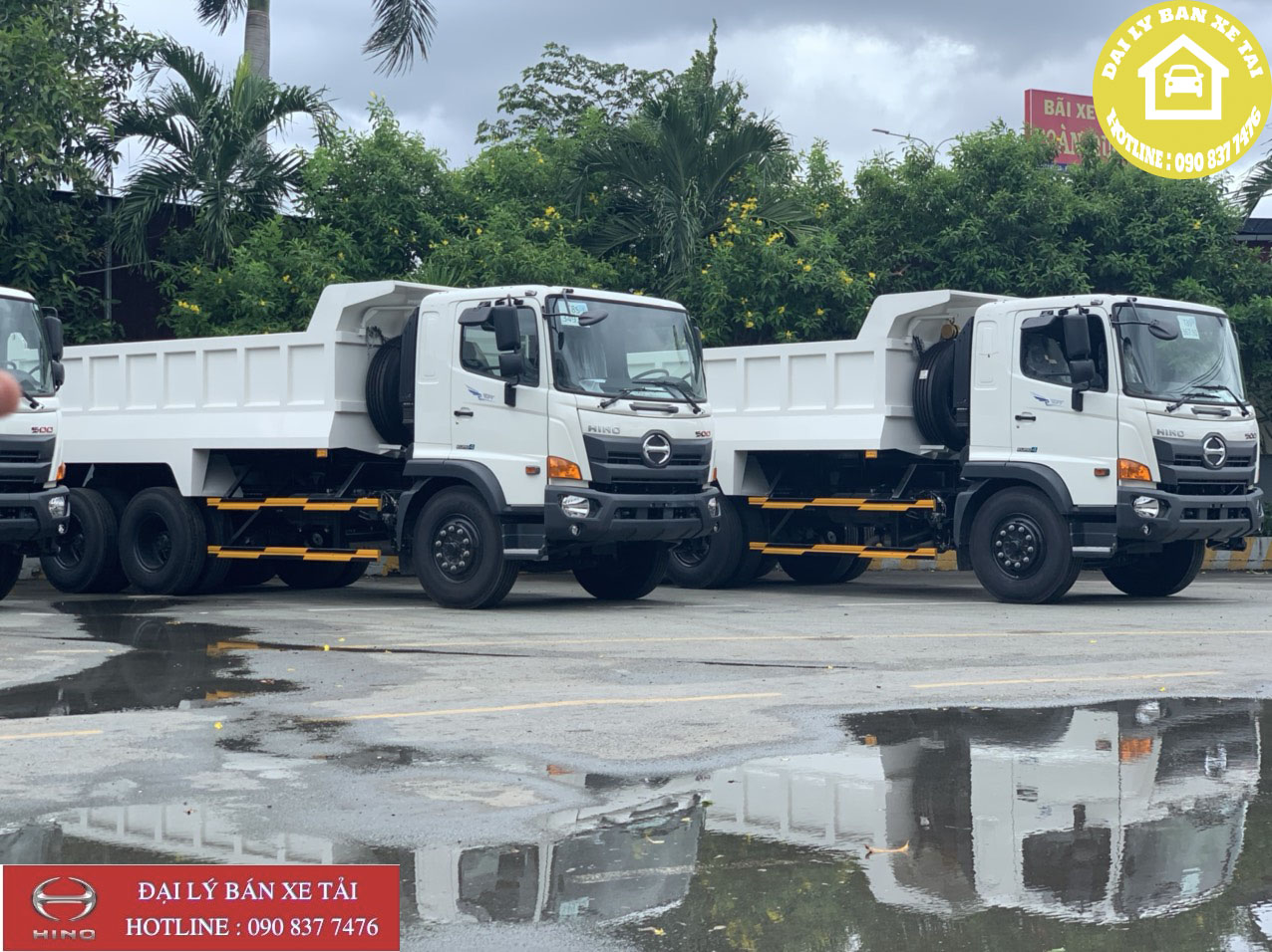 NGOẠI THẤT XE BEN HINO 3 CHÂN
