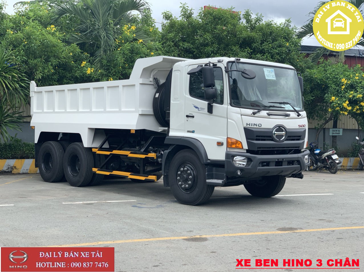 NGOẠI THẤT XE BEN HINO 3 CHÂN
