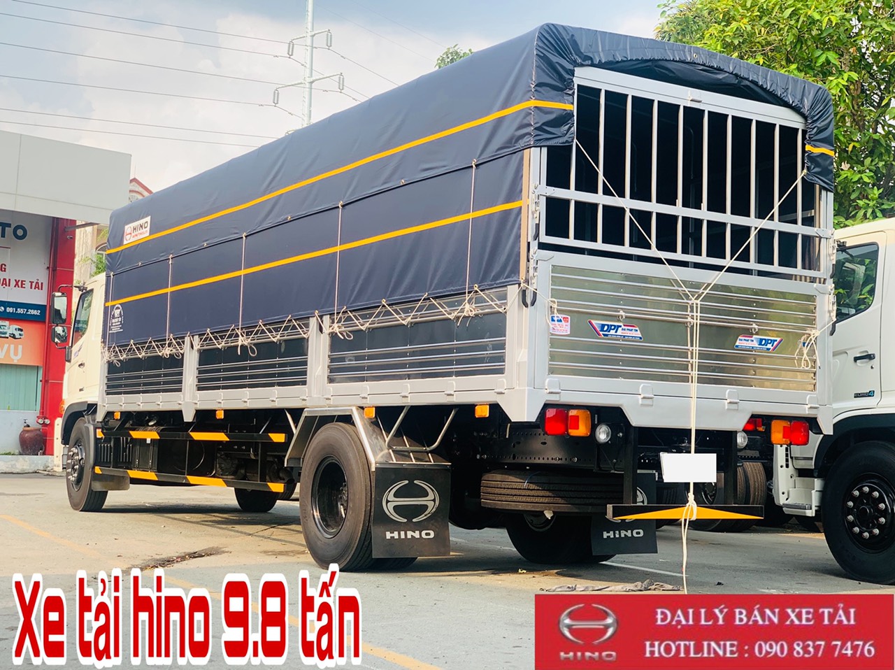 thùng xe tải hino 9.8 tấn