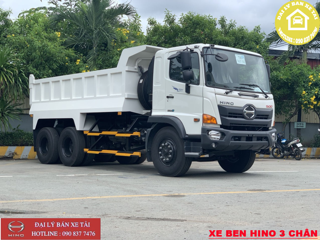 xe ben hino 3 chân