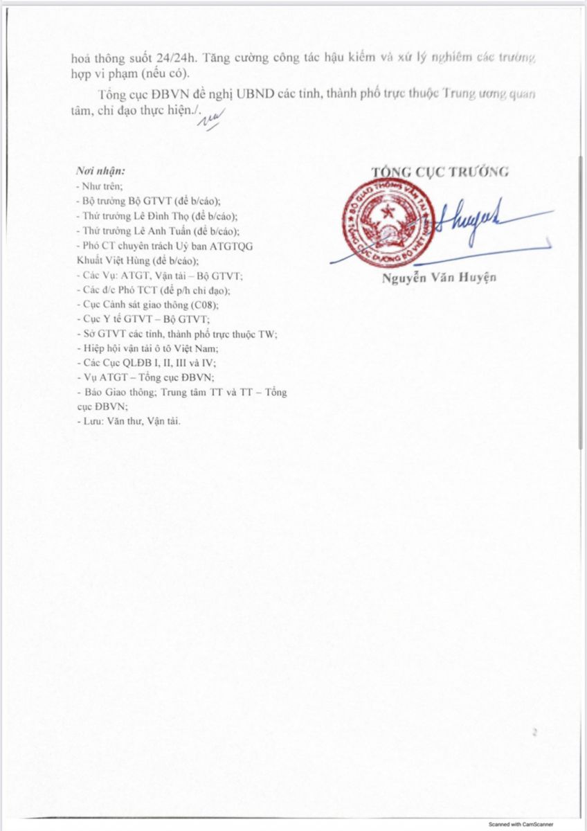 công văn luồng xanh 2