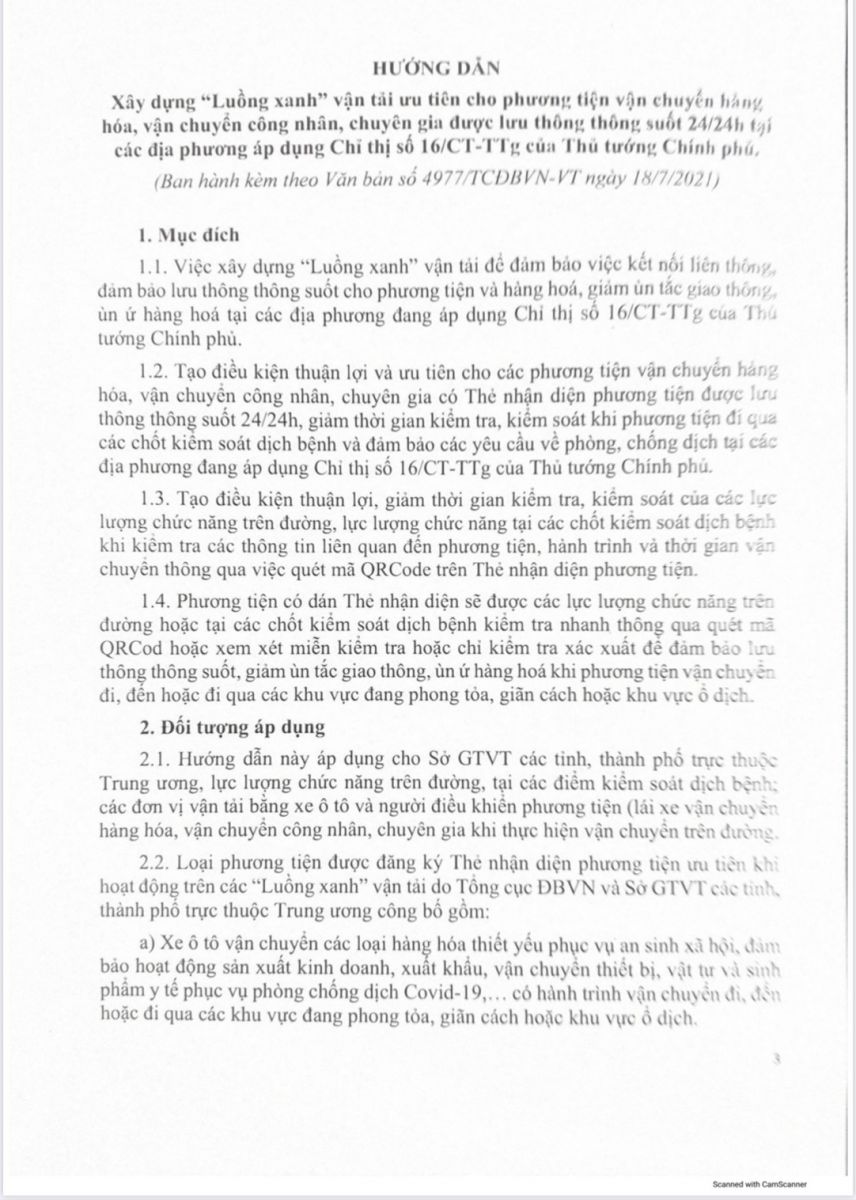 hướng dẫn đăng ký luồng xanh 1