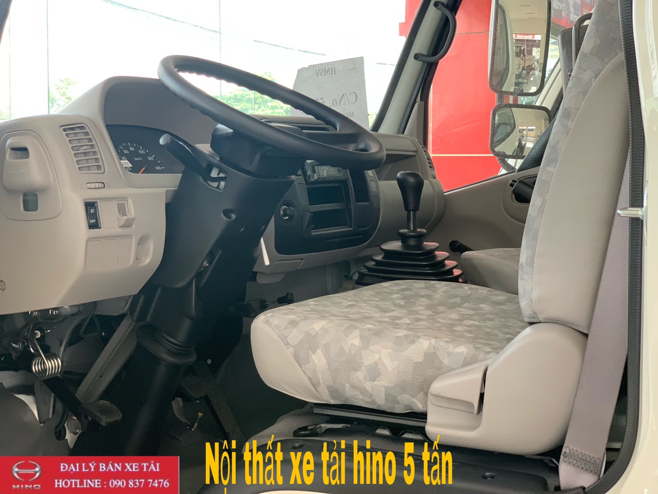nội thất xe tải hino 5 tấn dutro