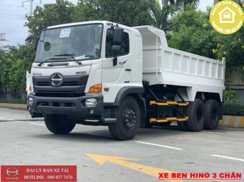 giá xe ben hino 3 chân lăn bánh mới nhất